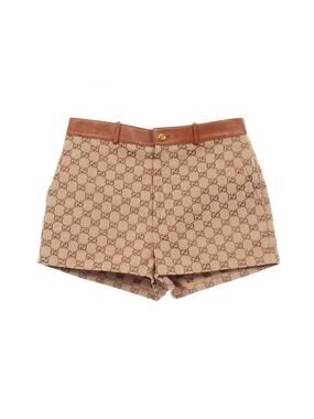 Gucci Gg Canvas Short Pants #40 Cotton #321202G69B